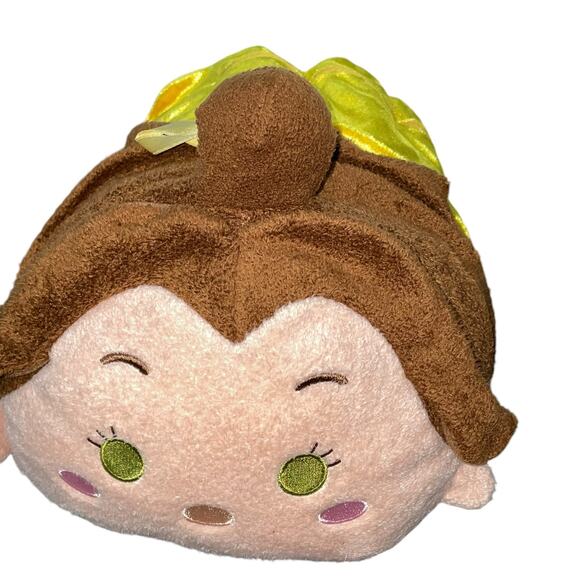 Disney Tsum Plush Princess Belle Beauty & Beast Tinkerbell Pillow 12" Lot of 2 - Picture 10 of 16